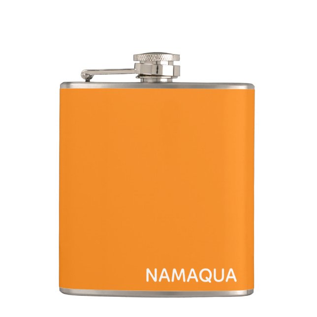 Flasques Namaqua orange nom de la couleur (Devant)