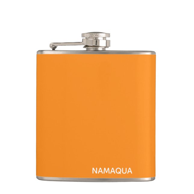 Flasques Namaqua orange nom de la couleur (Devant)