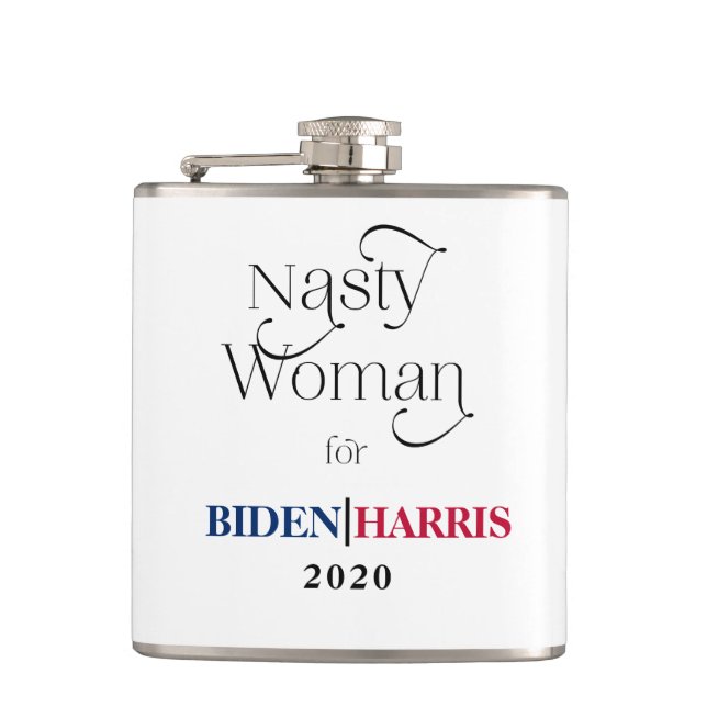 Flasques Nasty Woman pour Biden-Harris 2020 (Devant)