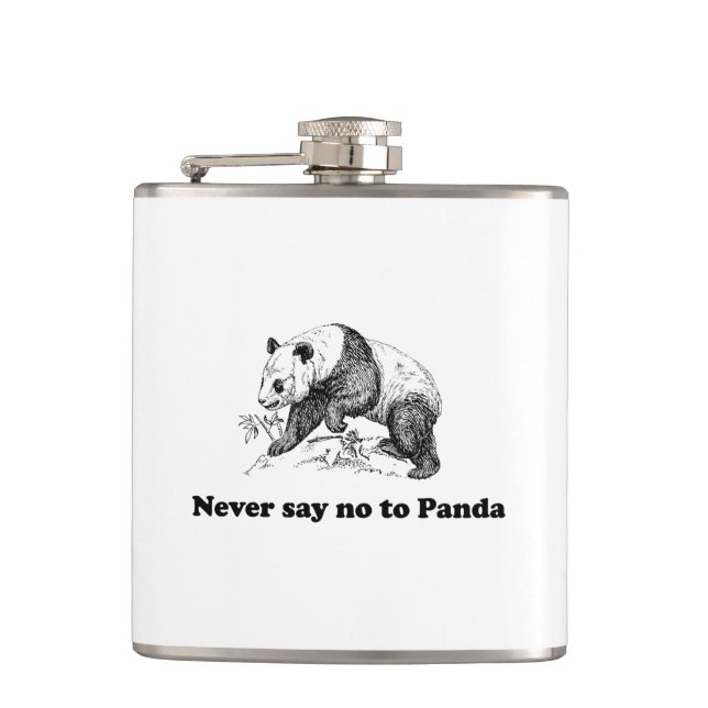 Flasques Ne dites jamais non au panda (Devant)
