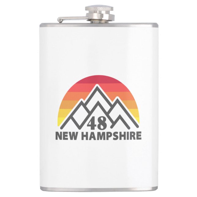 Flasques New Hampshire 48 Retro Mountain (Devant)
