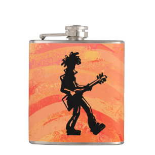 Flasques New York Boogie Nights Guitare Orange