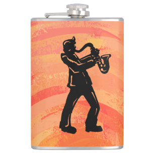 Flasques New York Boogie Nights Saxophone Orange