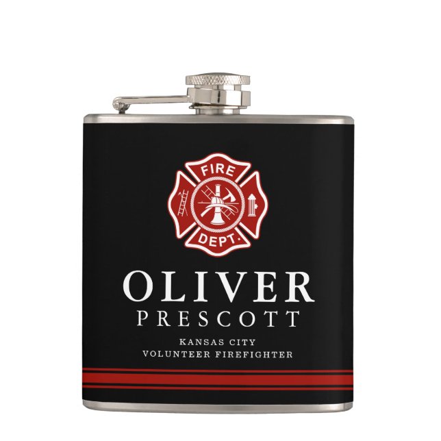 Flasques Noir volontaire de coutume de croix maltaise du (Devant)