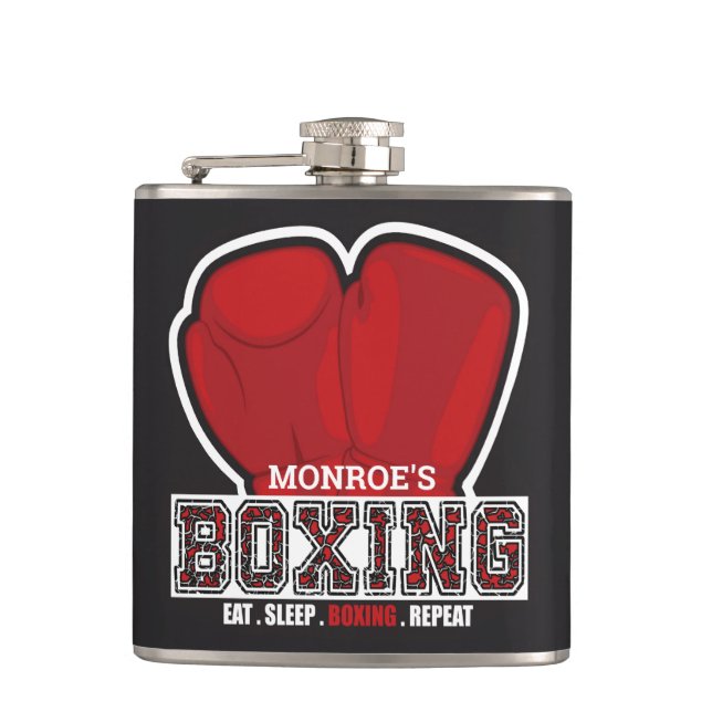 Flasques NOM personnalisé Boxer Boxer Glove Prize (Devant)