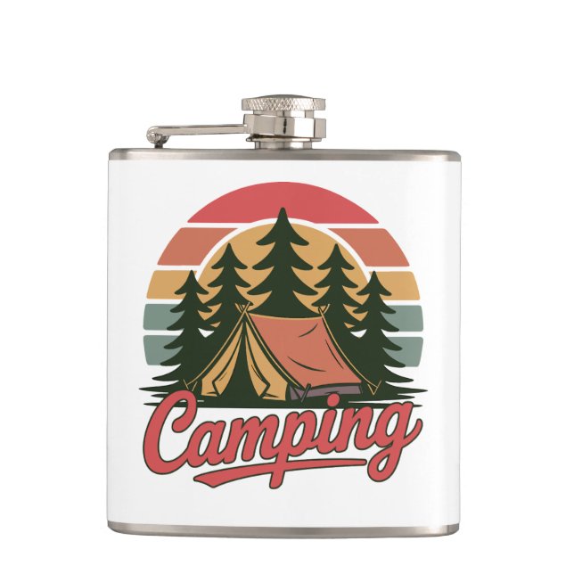 Flasques Nom personnalisé Camping (Devant)