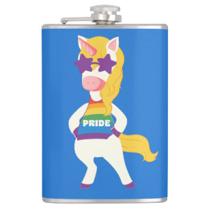 Flasques Nom personnalisé Gay Unicorn