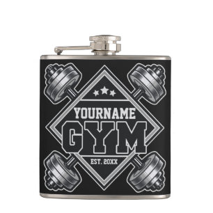 Flasques Nom personnalisé Poids Accueil Crossfit Gym