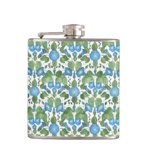 Flasques Nostalgale Blue Morning Glory Hip Flask