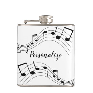Flasques Notes musicales élégantes Cadeau Cool tendance per