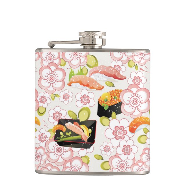 Flasques Nourriture japonaise : Motif 2 de sushi (Devant)