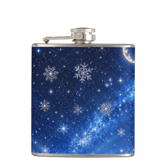 FLASQUES NUIT ÉTOILÉE BLEUE |  BOUTEILLE D'EAU CÉLESTE (Devant)