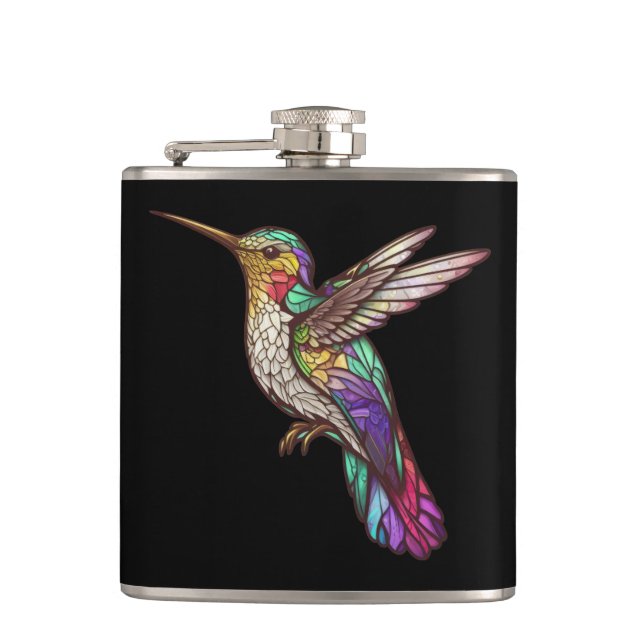 Flasques Oiseau de mer Portrait animal Verre tendu Art (Devant)