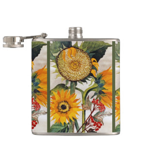 Flasques Orange Jaune Graine Tournesol Art