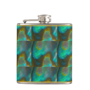 Flasques Ormeau Shell de vert bleu