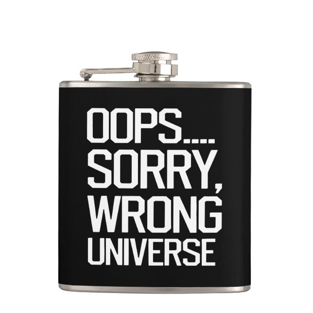 Flasques Oups, Désolé - Univers incorrect (Devant)