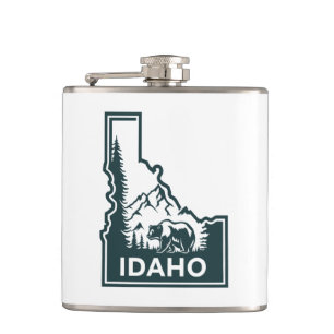 Flasques Ours Carte Idaho