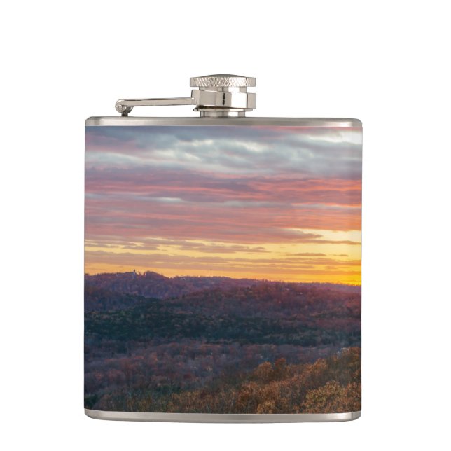 Flasques Ozark Mounts Coucher de soleil d'automne (Devant)