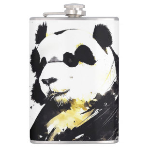 Flasques Panda Bear Wild Nature Free Spirit Art Peinture