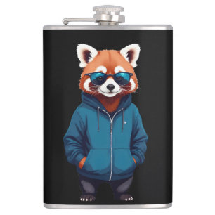Flasques Panda rouge porter Sweat - shirt à capuche drôle C