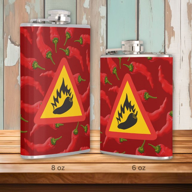 Flasques Panneau de danger de piment chaud (Créateur téléchargé)