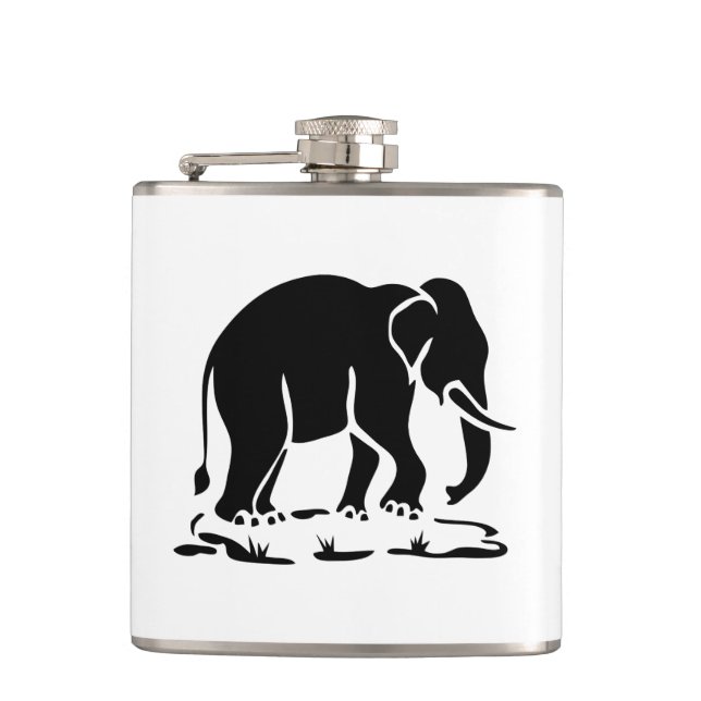 Flasques Panneau de trekking des éléphants asiatiques devan (Devant)