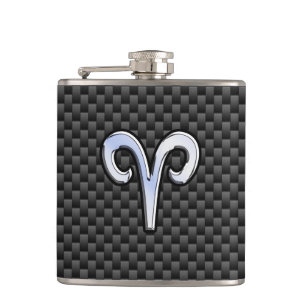Flasques Panneau Zodiac Silver Aries Black Carbon Fibre Pri