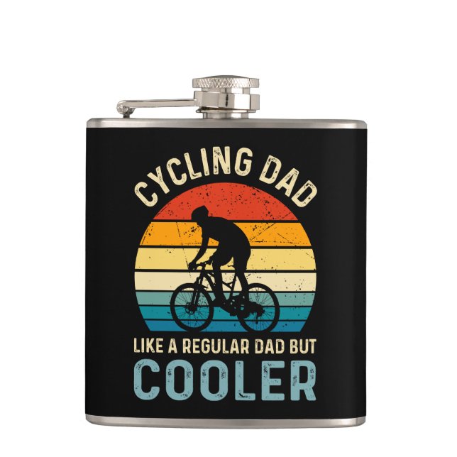 Flasques Papa cycliste | Cycliste | Cycologiste | Aventure (Devant)