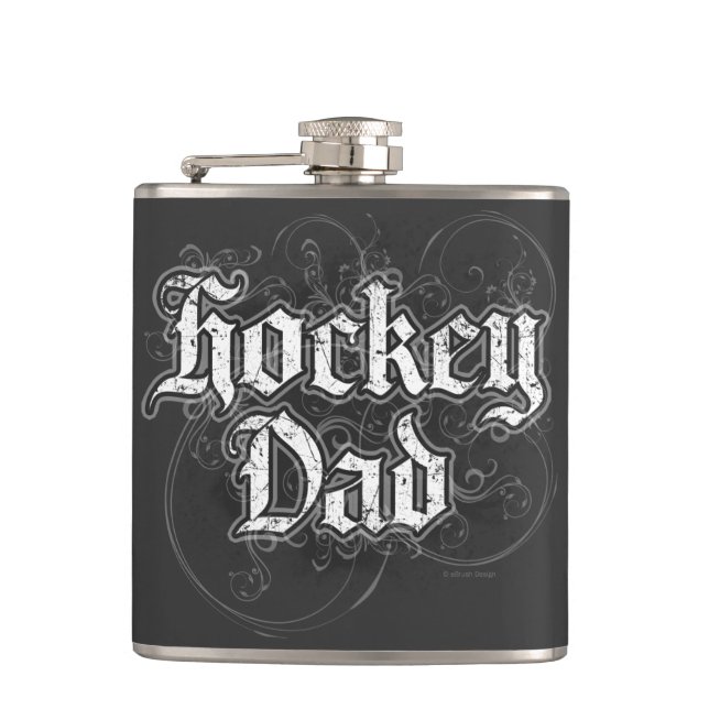 Flasques Papa de hockey (Devant)