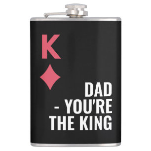 Flasques Papa, tu es la Fête des pères King Poker Hip