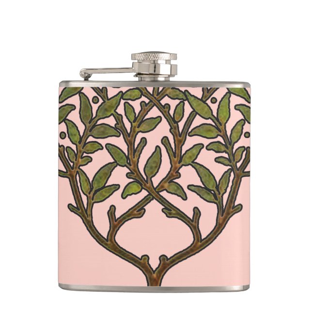 Flasques Papier peint frise d'arbre de William Morris (Devant)