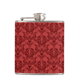 Flasques Papier peint rouge