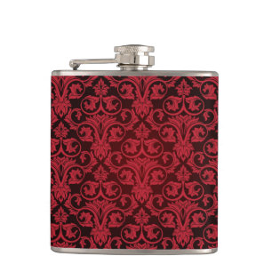 Flasques Papier peint rouge 2