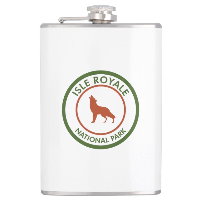 Flasques Parc national de l'Isle Royale Loup (Devant)