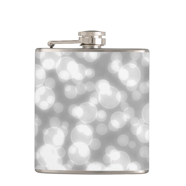 Flasques Parties scintillant d'argent Faux foil confetti (Devant)