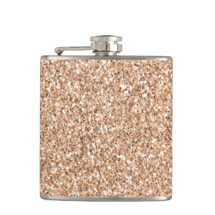 Flasques Parties scintillant de broche Rose Gold Blush Glit