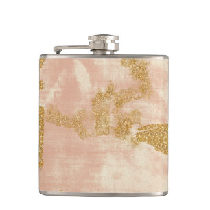 Flasques *~* Parties scintillant d'or rose vif en or