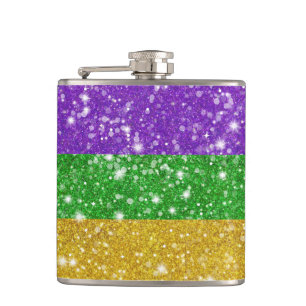 Flasques Parties scintillant Mardi Gras Colorful Strival Ca