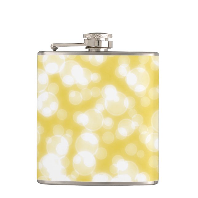 Flasques Parties scintillant or jaune Faux foil Confetti (Devant)