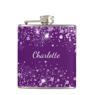 Flasques Parties scintillant violette fête étincelante