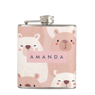 Flasques Pastel personnalisé adorable Capybara