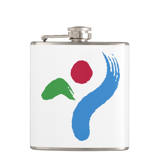 Flasques Patriotic flask with Flag of Seoul, South Korea (Devant)