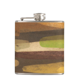 Flasques Paysage abstrait de ton de la terre