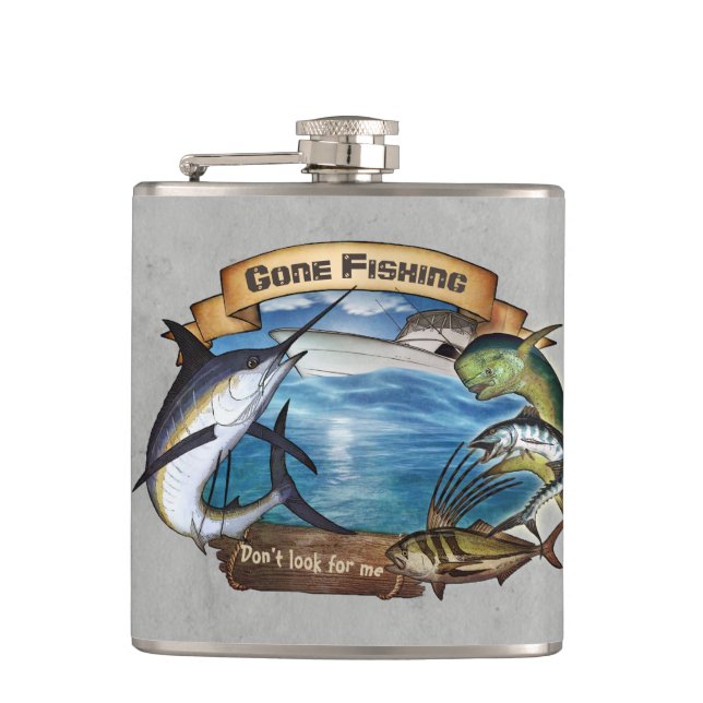 Flasques Pêche à la traîne - Ne me cherchez pas (Devant)