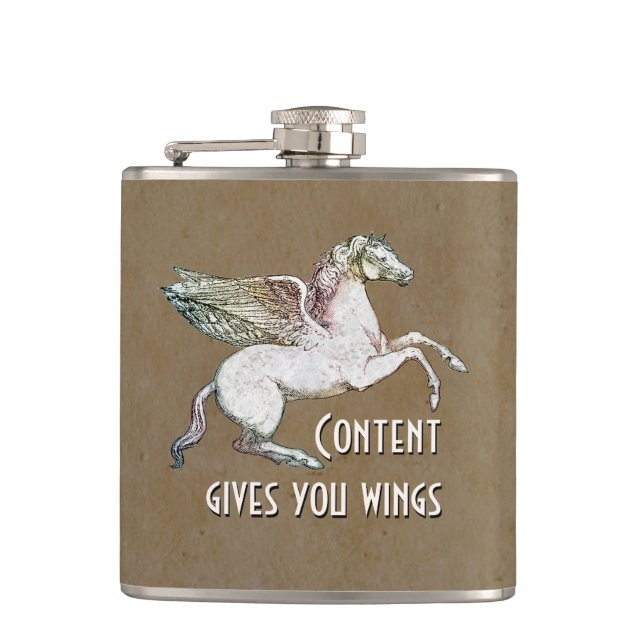Flasques Pegasus / Le contenu vous donne des ailes (Devant)