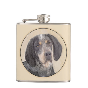 Flasques Peinture de linge bluetick - mignon chien original