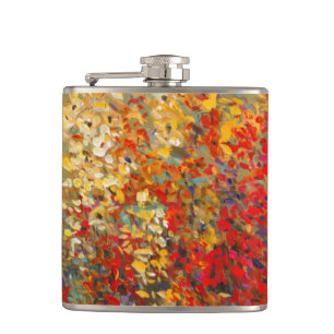 Flasques Peinture murale lumineuse de jardin des fleurs