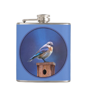 Flasques Peinture pour oiseaux bleus (femelle) - Art origin