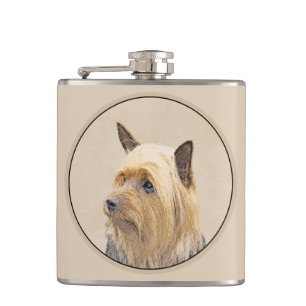 Flasques Peinture Silky Terrier - Cute Original Chien Art
