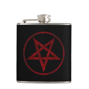 Flasques Pentagram Red Devil